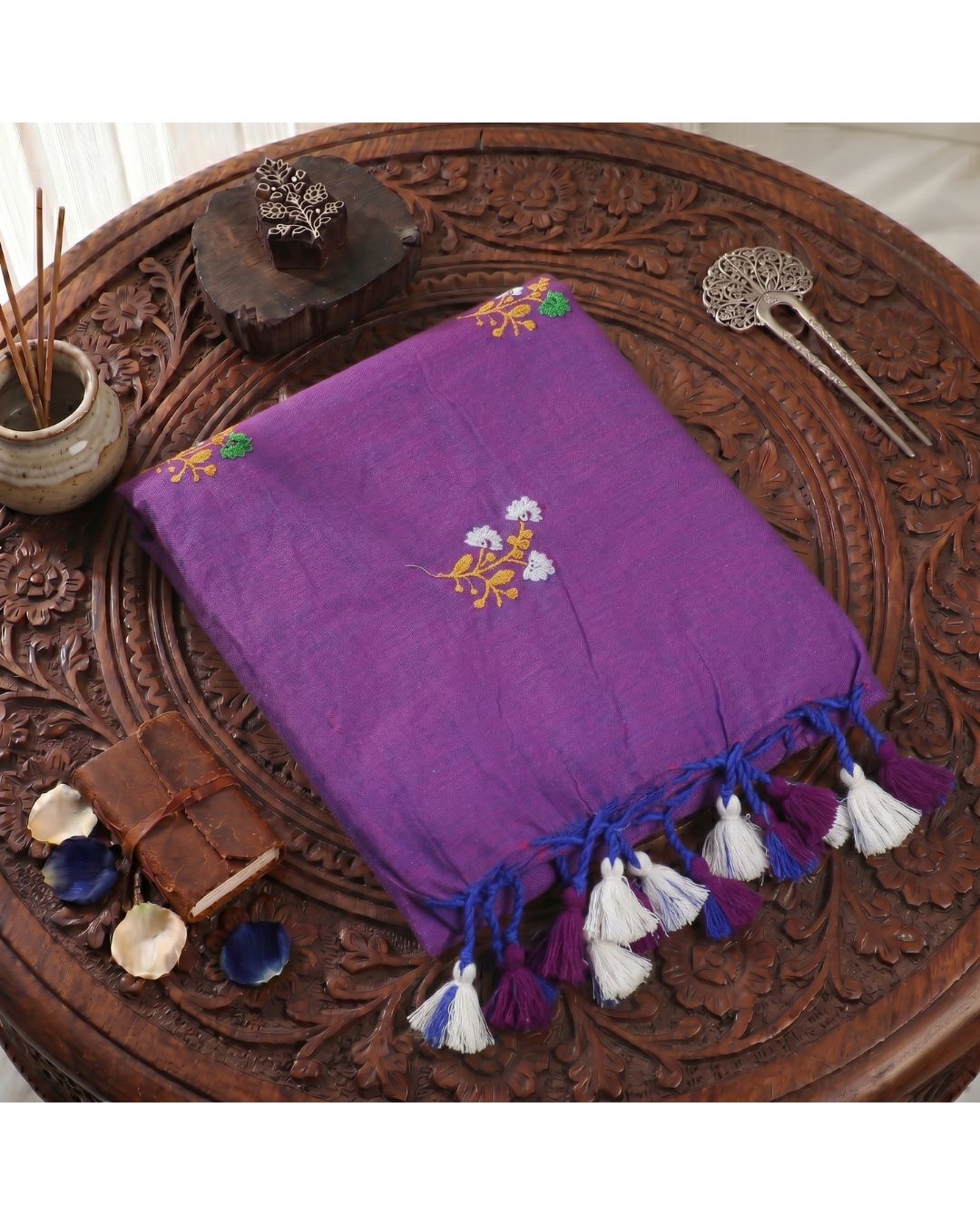 Khadi Boquete Embroidery - Queen Pink