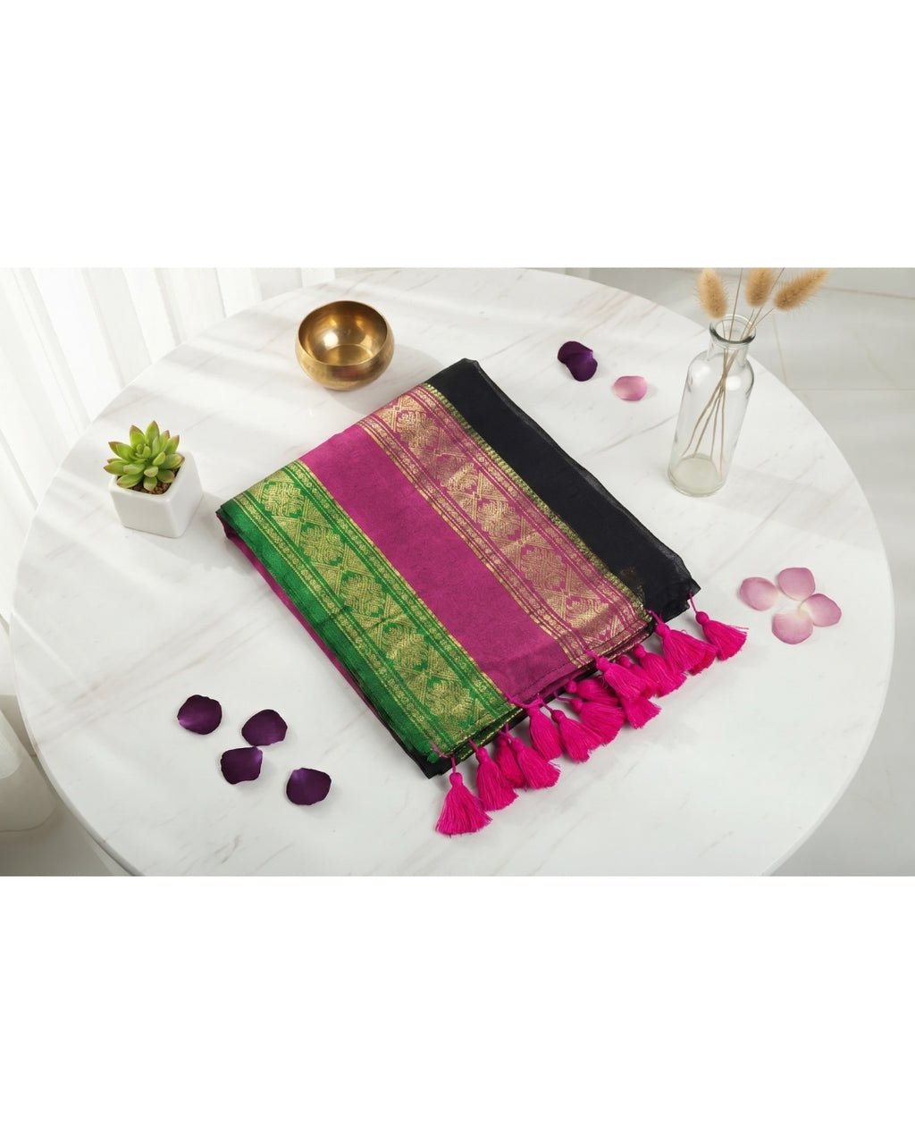 Mul Mul Kanji Big Border - Black (w) Pink