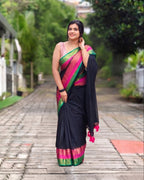 Mul Mul Kanji Big Border - Black (w) Pink