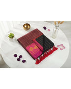 Mul Mul Kanji Border - Black (w) Maroon