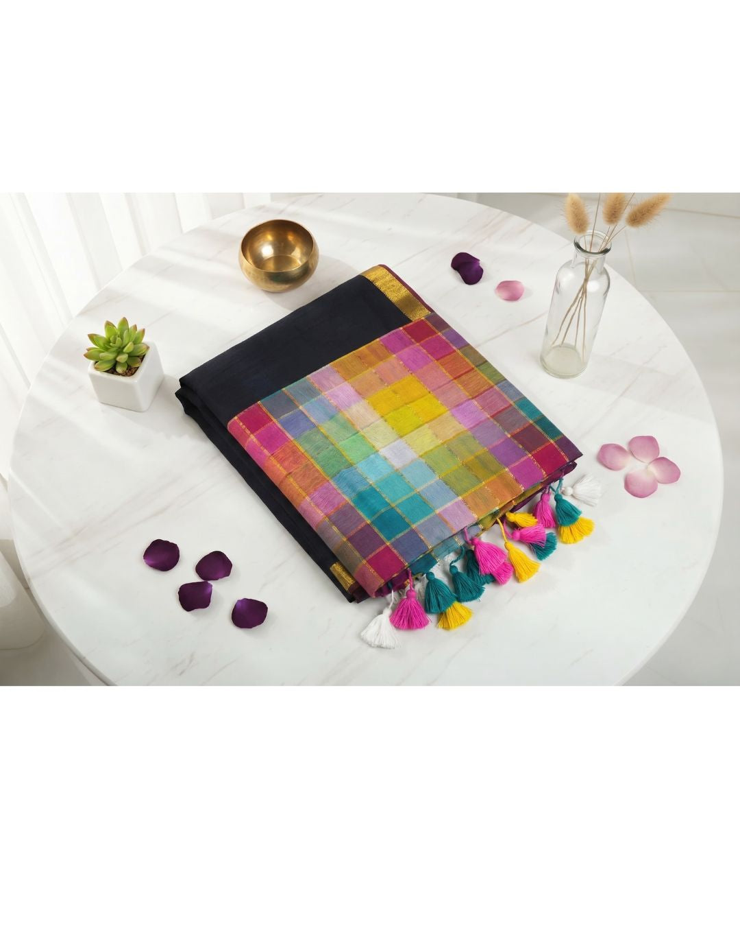 Mul Mul rainbow jari stripes - Black