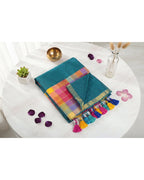 Mul Mul rainbow jari stripes - Bottle Green