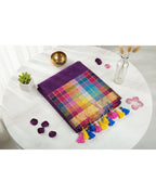 Mul Mul rainbow jari stripes - Dark Purple