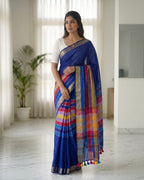Mul Mul rainbow jari stripes - Ink blue