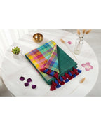 Mul Mul rainbow jari stripes - Light Ramar Green