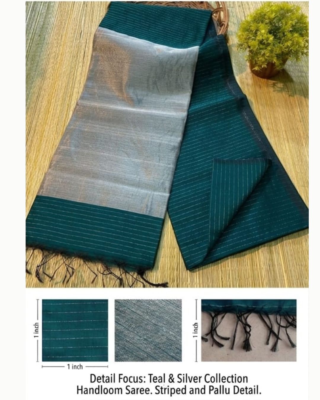 Tussar cotton - Ramar Green