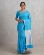 Tussar cotton - Sky blue
