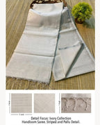 Tussar cotton - White