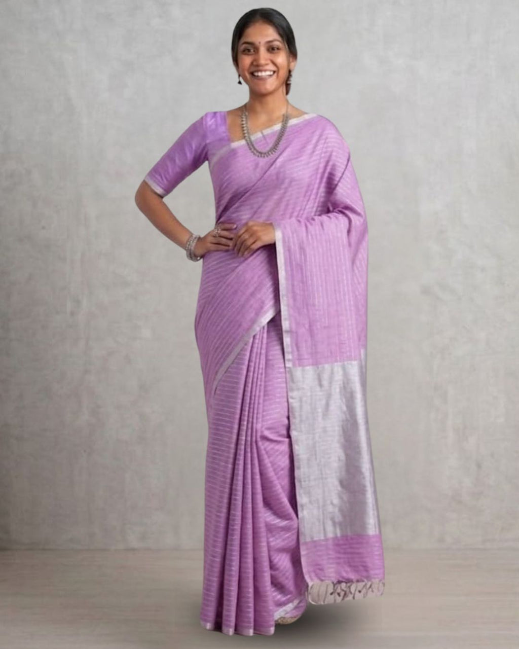 Tussar cotton - Baby pink