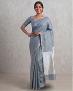 Tussar cotton - Grey